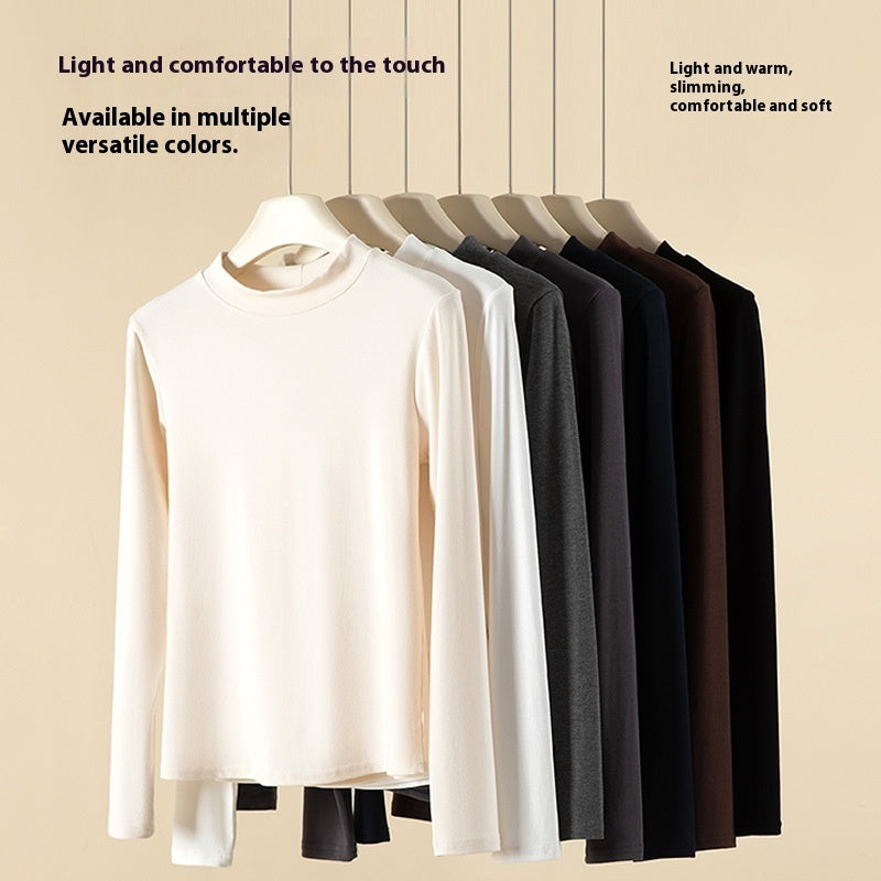 Half Turtleneck Bottoming Shirt Women's Autumn And Winter New Western Style