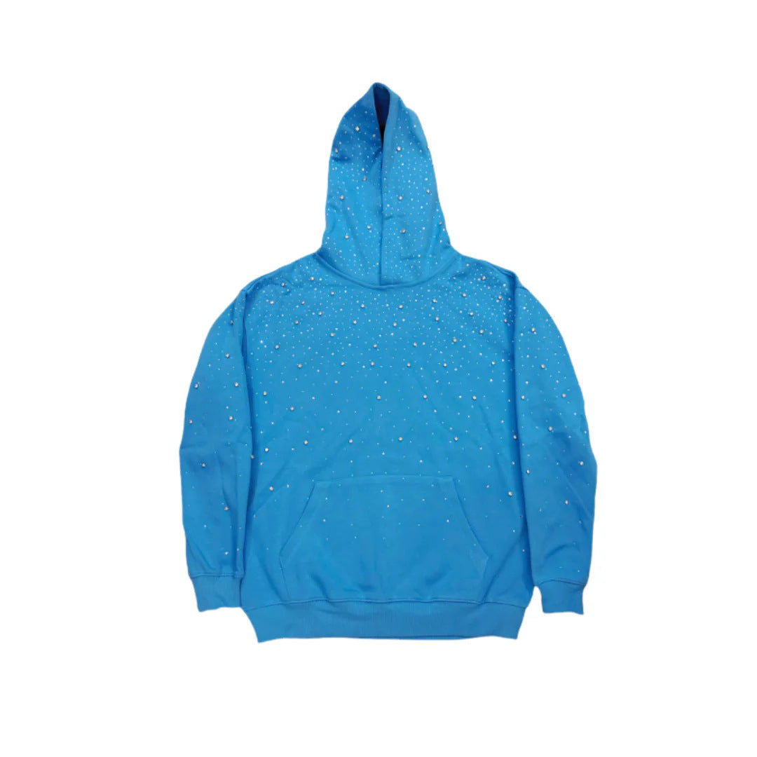 Men's And Women's New Rhinestone Hooded Sweater