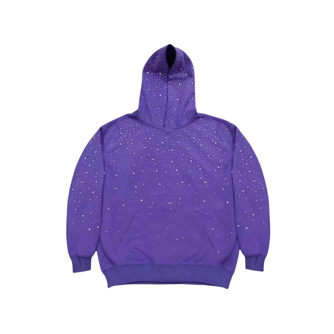 Men's And Women's New Rhinestone Hooded Sweater