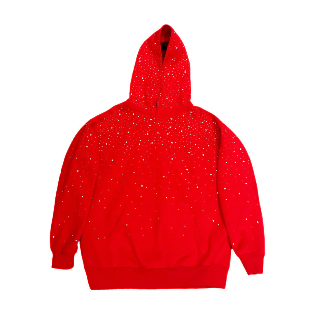 Men's And Women's New Rhinestone Hooded Sweater
